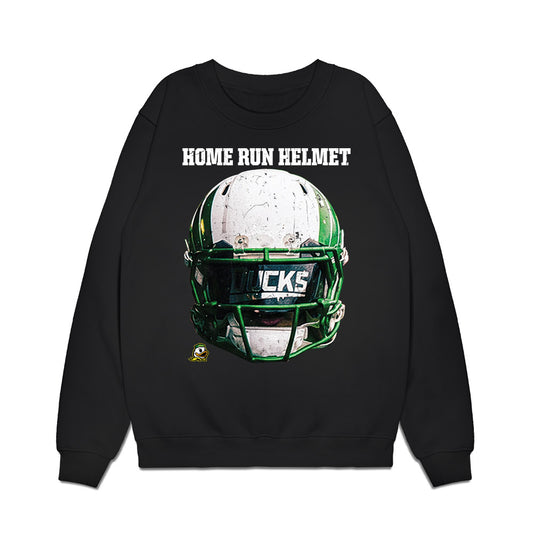 Oregon - NCAA Baseball : Tanner Bradley - Home Run Helmet Premium Crewneck Sweatshirt-0