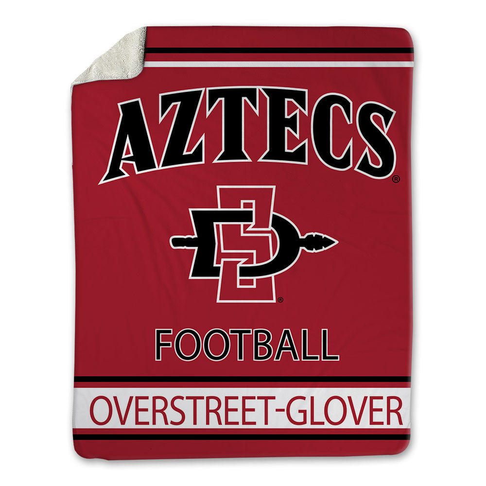 SDSU - NCAA Football : Deyhare Overstreet-Glover - Blanket-0