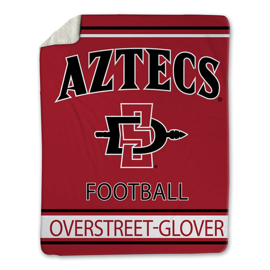 SDSU - NCAA Football : Deyhare Overstreet-Glover - Blanket-0