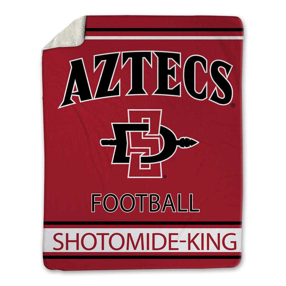 SDSU - NCAA Football : Ayo Shotomide-King - Blanket-0