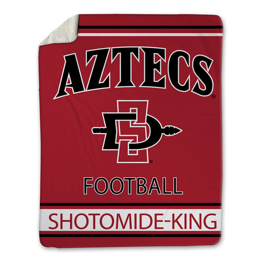 SDSU - NCAA Football : Ayo Shotomide-King - Blanket-0