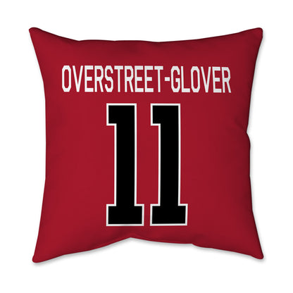 SDSU - NCAA Football : Deyhare Overstreet-Glover - Pillow 16x16-1