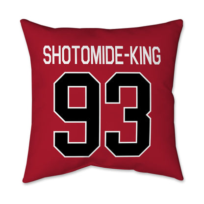 SDSU - NCAA Football : Ayo Shotomide-King - Pillow 16x16-1
