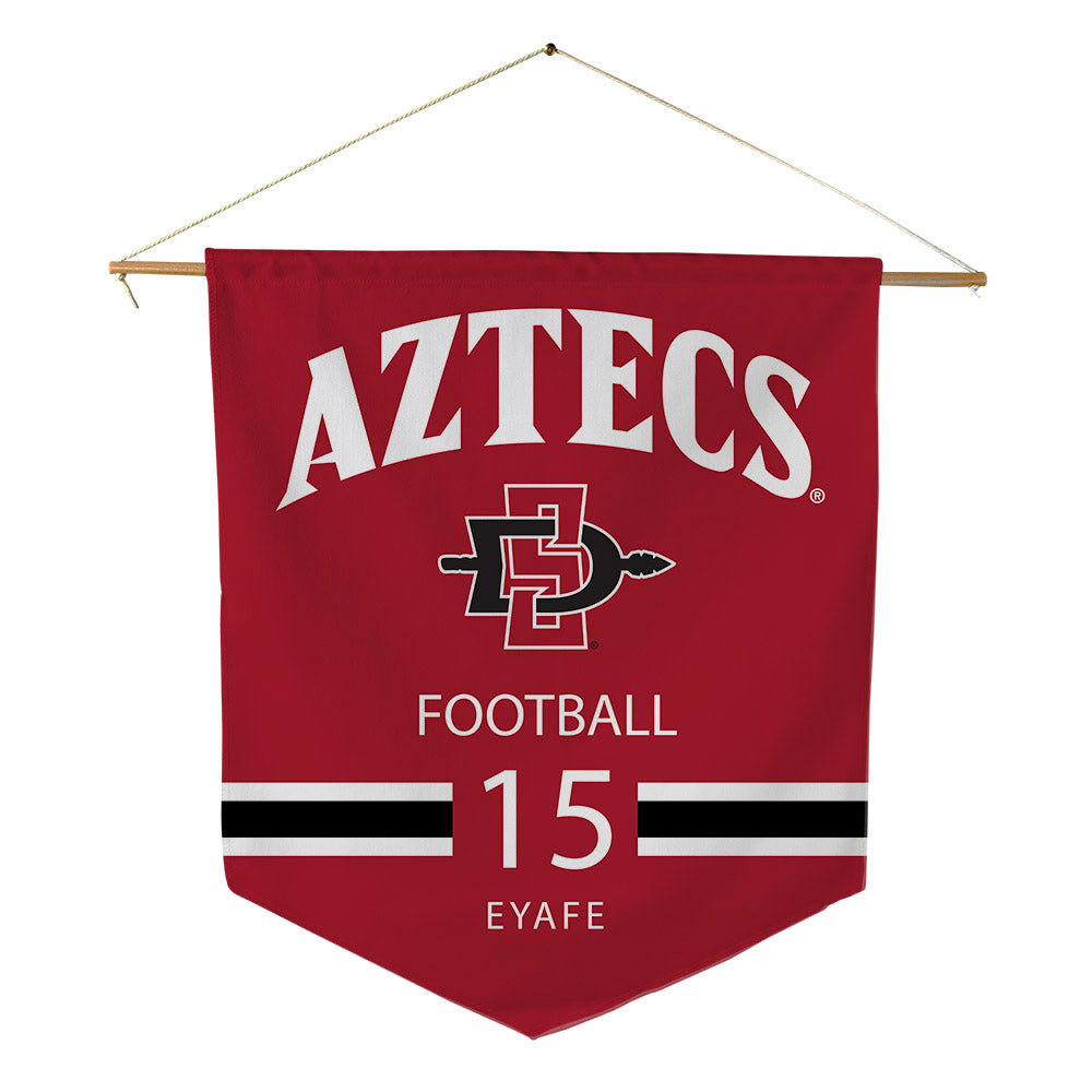 SDSU - NCAA Football : Oberhiri Eyafe - Pennant - 18" x 21"-0