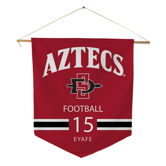 SDSU - NCAA Football : Oberhiri Eyafe - Pennant - 18" x 21"-0