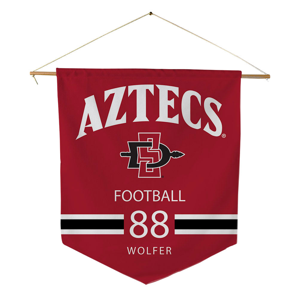 SDSU - NCAA Football : Ryan Wolfer - Pennant - 18" x 21"-0