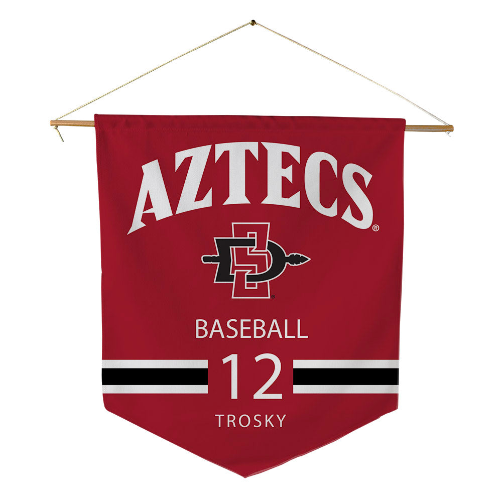 SDSU - NCAA Baseball : Jabin Trosky - Pennant - 18" x 21"-0