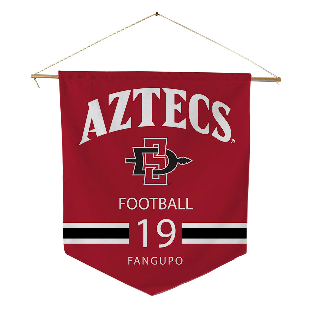 SDSU - NCAA Football : Kime Fangupo - Pennant - 18" x 21"-0