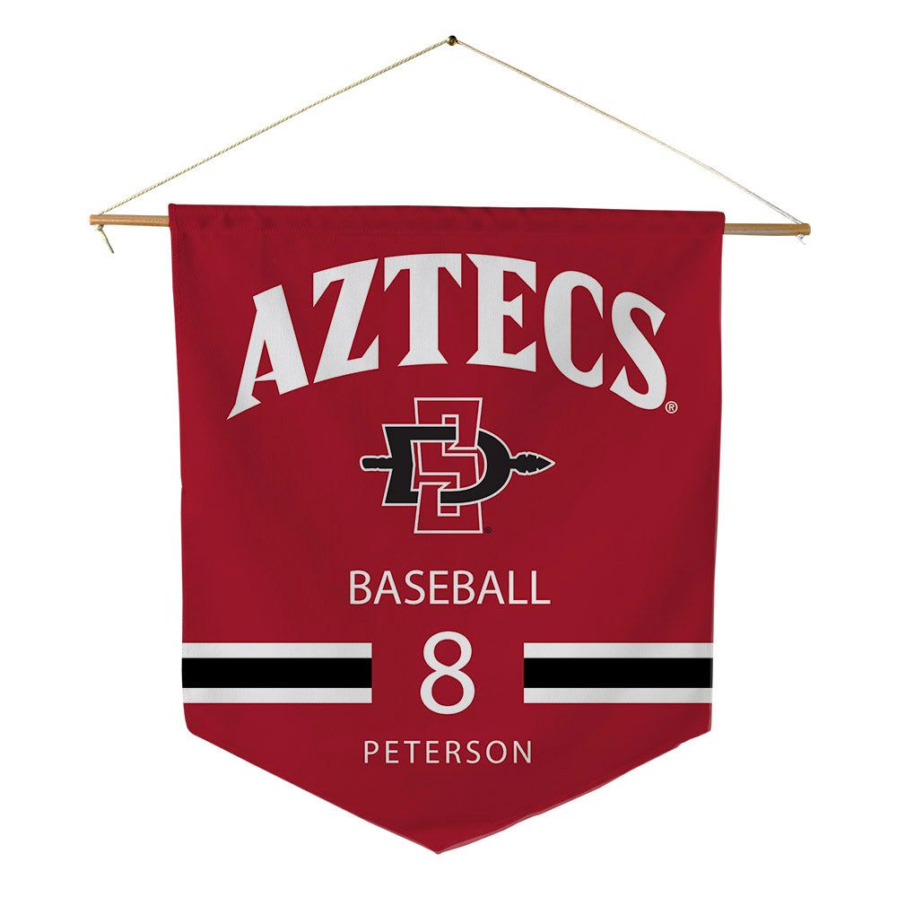 SDSU - NCAA Baseball : Tyce Peterson - Pennant - 18" x 21"-0