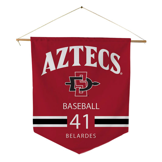 SDSU - NCAA Baseball : Alec Belardes - Pennant - 18" x 21"-0