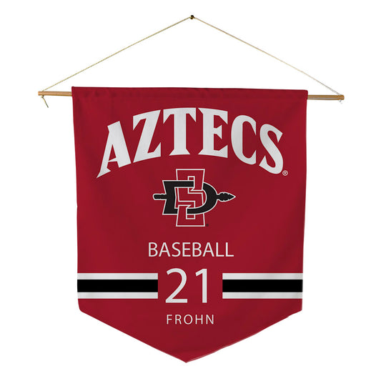 SDSU - NCAA Baseball : Jake Frohn - Pennant - 18" x 21"-0