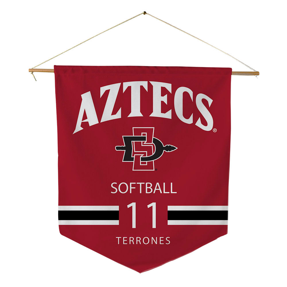 SDSU - NCAA Softball : Gabriella Terrones - Pennant - 18" x 21"-0
