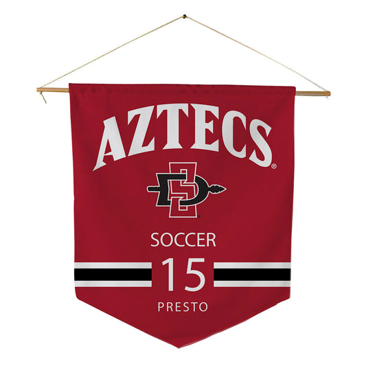 SDSU - NCAA Men's Soccer : Dylan Presto - Pennant - 18" x 21"-0