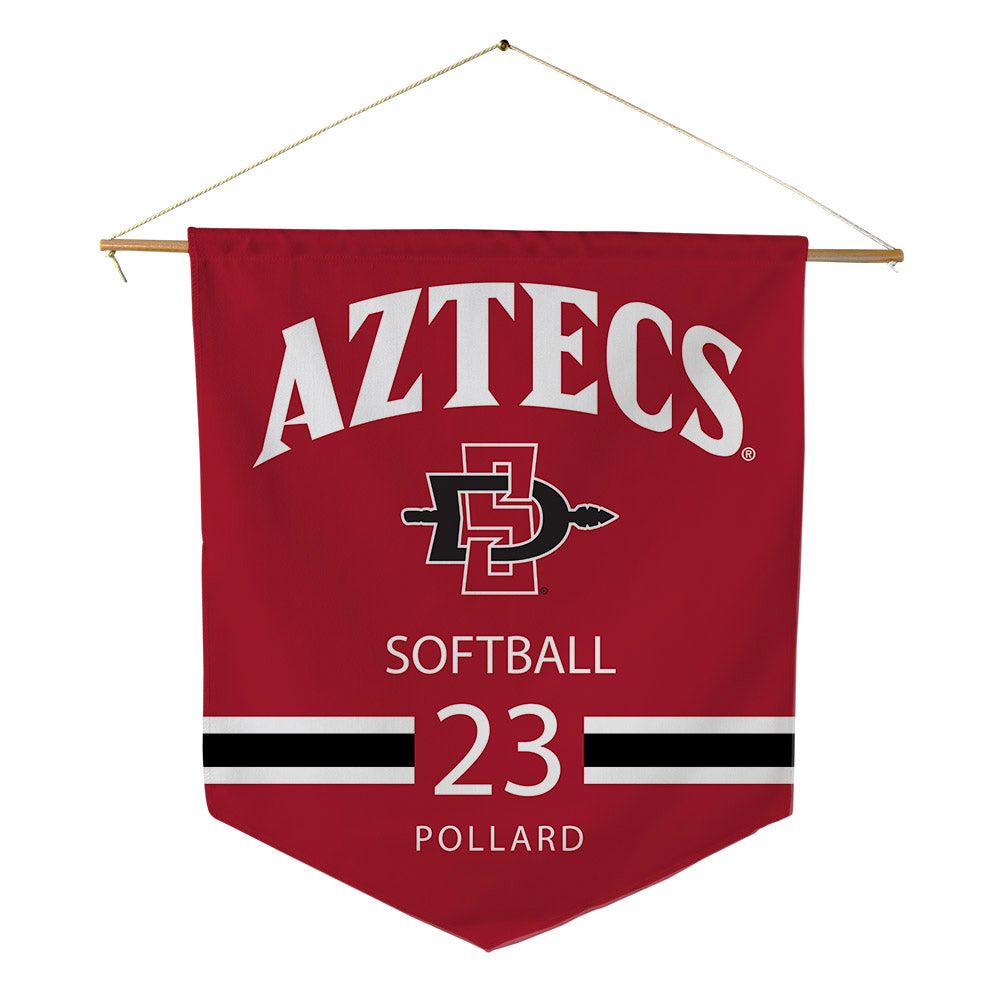 SDSU - NCAA Softball : Kaila Pollard - Pennant - 18" x 21"-0