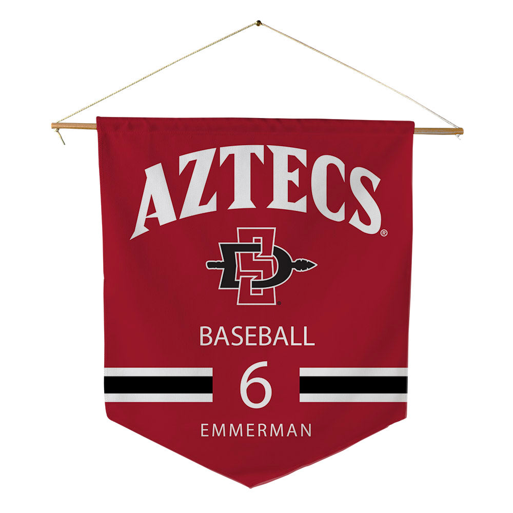 SDSU - NCAA Baseball : Marc Emmerman - Pennant - 18" x 21"-0