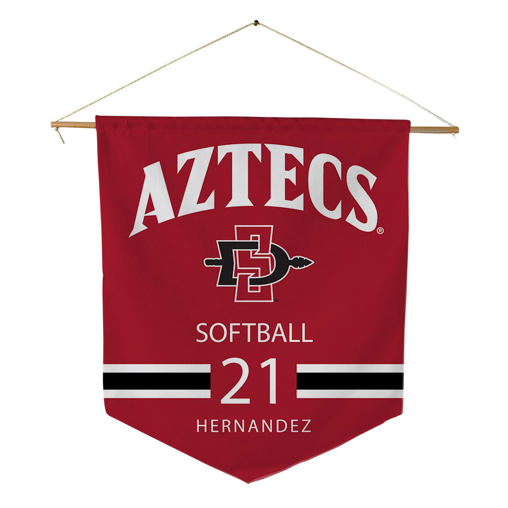 SDSU - NCAA Softball : Jayleen Hernandez - Pennant - 18" x 21"-0