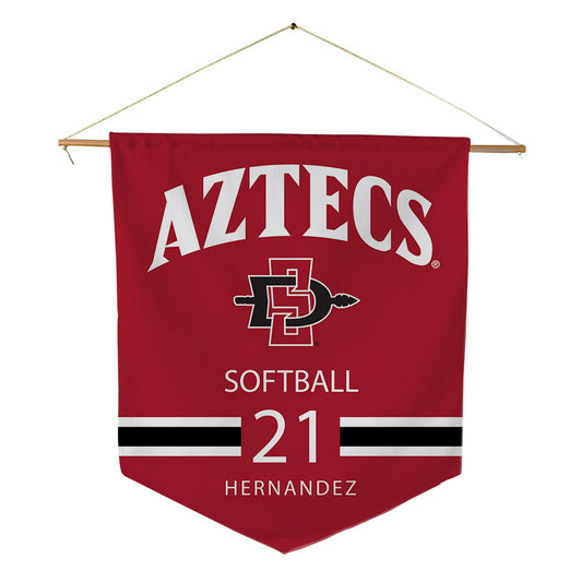 SDSU - NCAA Softball : Jayleen Hernandez - Pennant - 18" x 21"-0