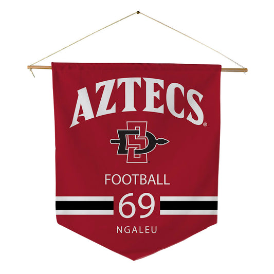 SDSU - NCAA Football : Delphyn Ngaleu - Pennant - 18" x 21"-0