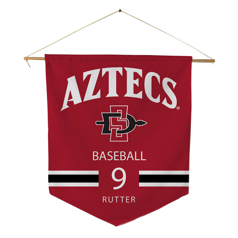 SDSU - NCAA Baseball : Drew Rutter - Pennant - 18" x 21"-0