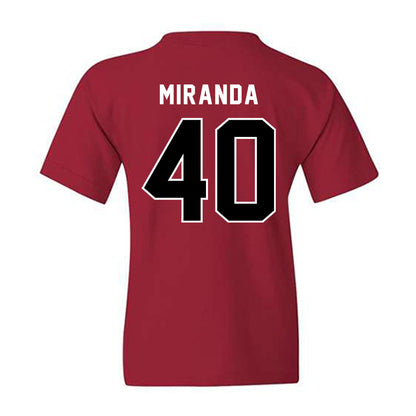 SDSU - NCAA Baseball : Evan Miranda - Classic Shersey Youth T-Shirt-1