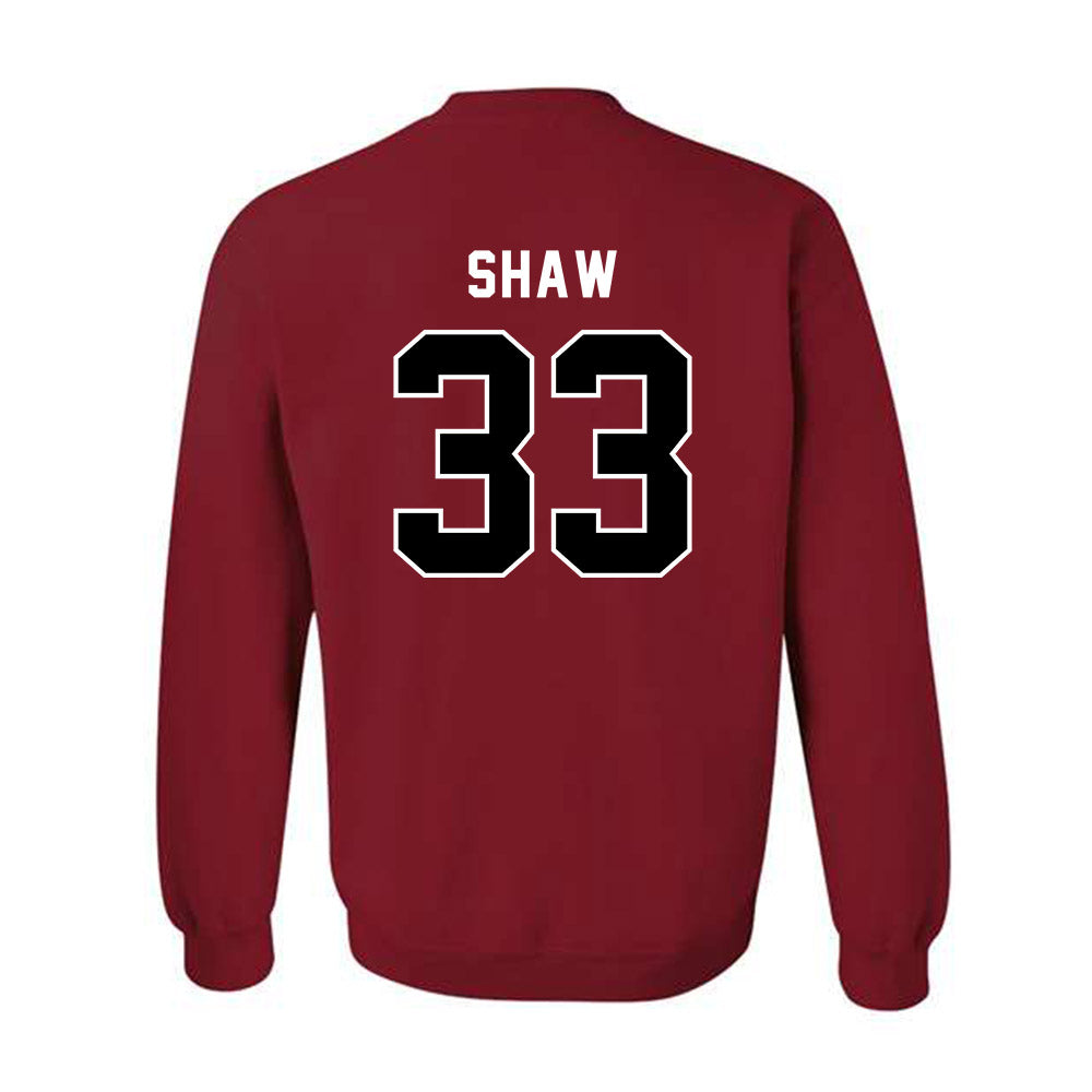 SDSU - NCAA Baseball : Connor Shaw - Classic Shersey Crewneck Sweatshirt-1