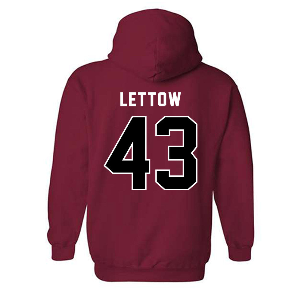 SDSU - NCAA Baseball : Rohan Lettow - Classic Shersey Hooded Sweatshirt-1