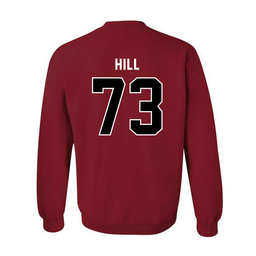 SDSU - NCAA Football : Brady Hill - Classic Shersey Crewneck Sweatshirt-1
