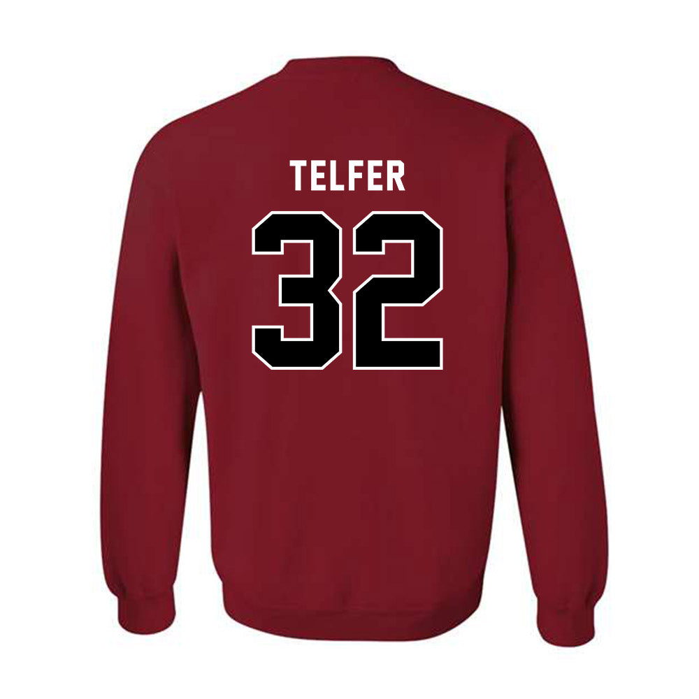 SDSU - NCAA Baseball : Trey Telfer - Classic Shersey Crewneck Sweatshirt-1