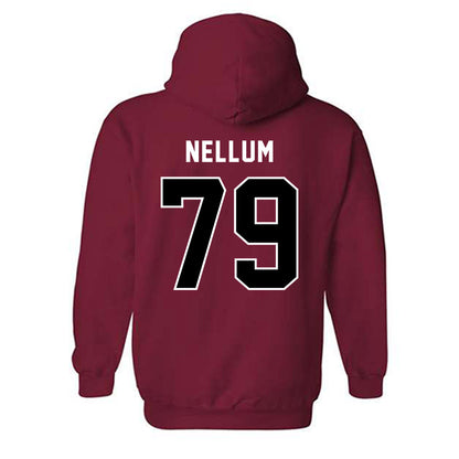 SDSU - NCAA Football : Harlem Nellum - Classic Shersey Hooded Sweatshirt-1