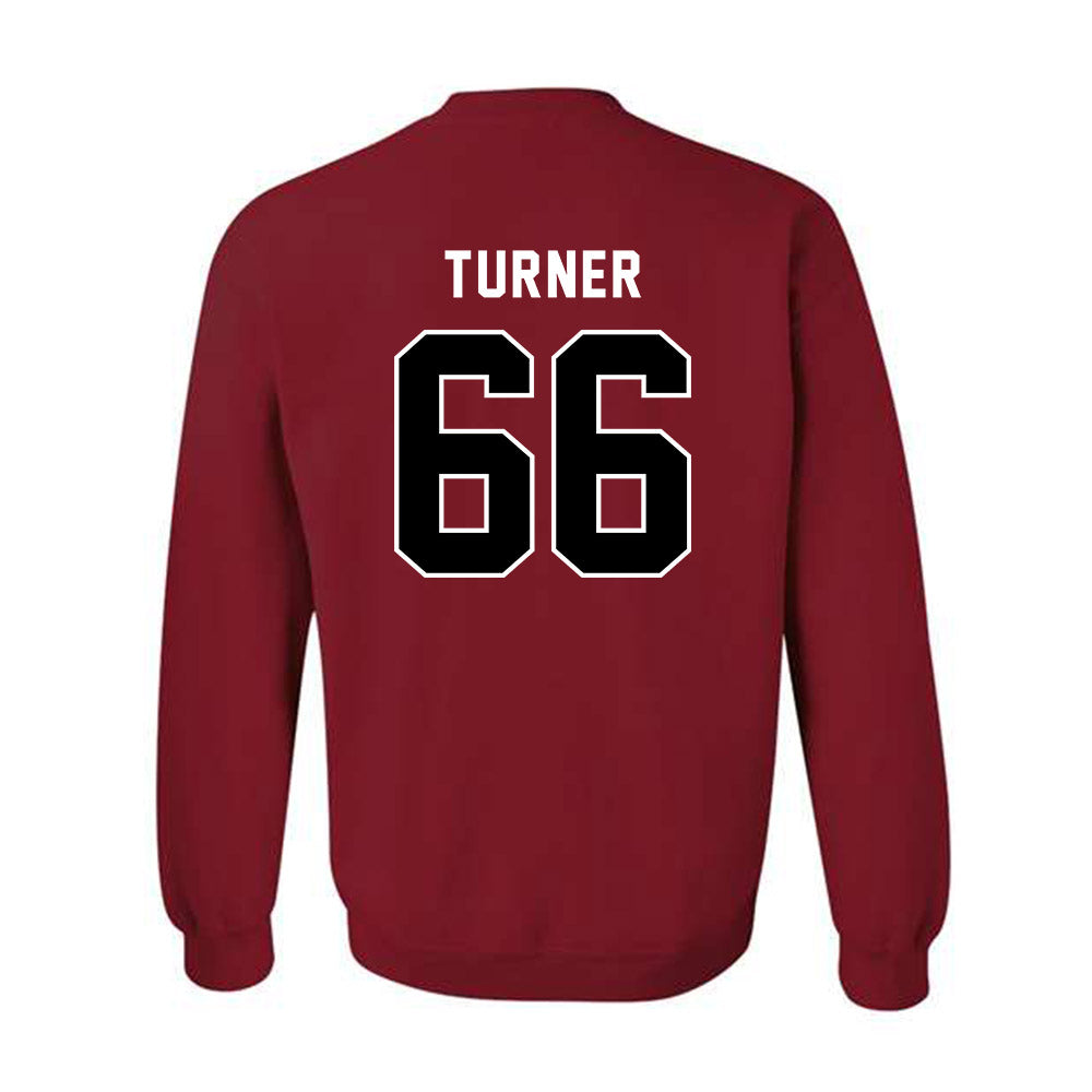 SDSU - NCAA Football : Justice Turner - Classic Shersey Crewneck Sweatshirt-1