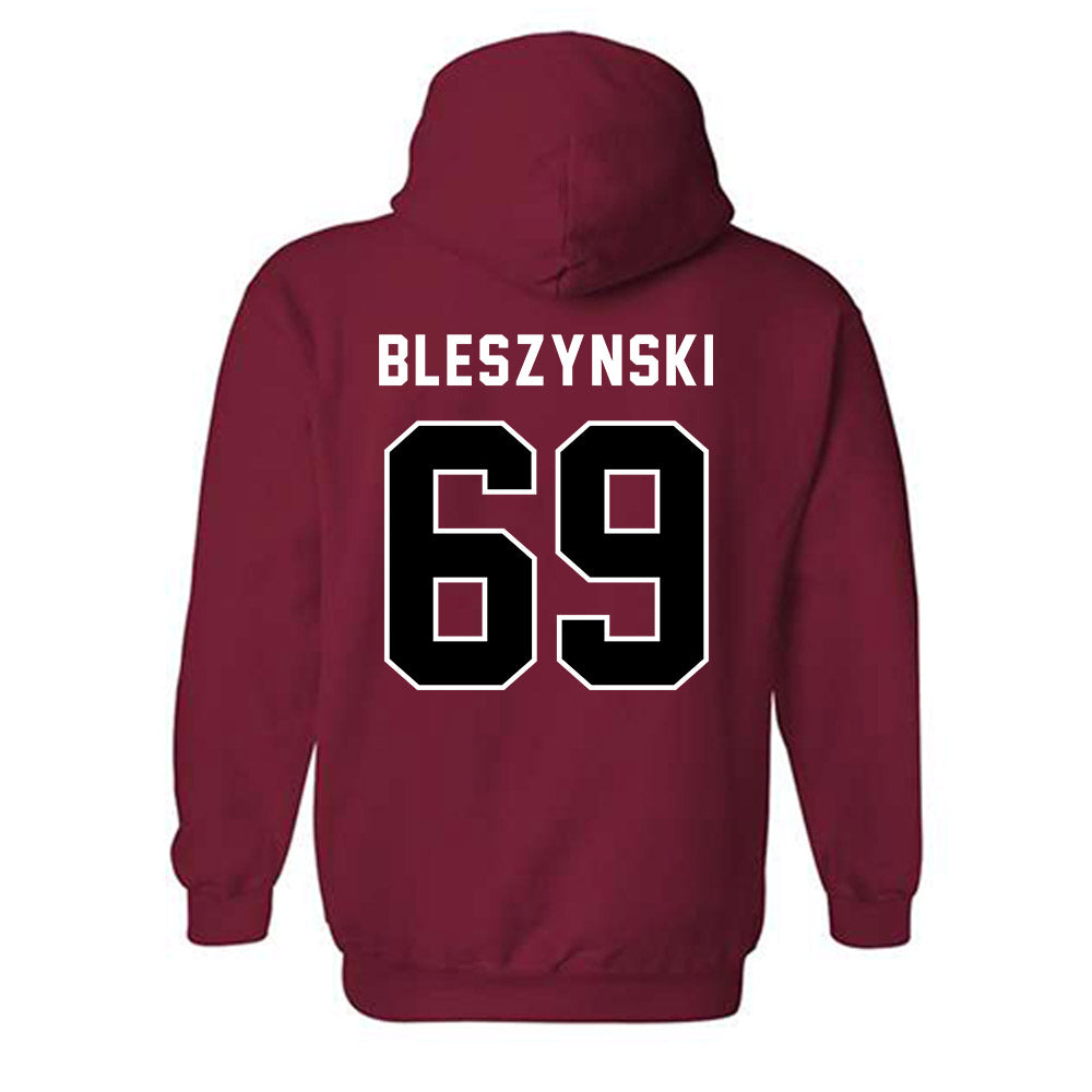 SDSU - NCAA Football : Alex Bleszynski - Classic Shersey Hooded Sweatshirt-1