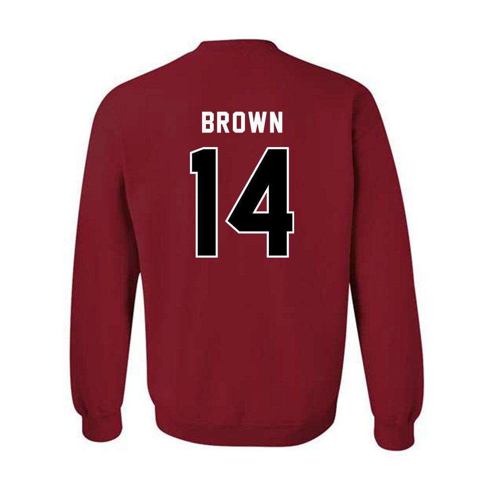 SDSU - NCAA Football : Donovan Brown - Classic Shersey Crewneck Sweatshirt-1