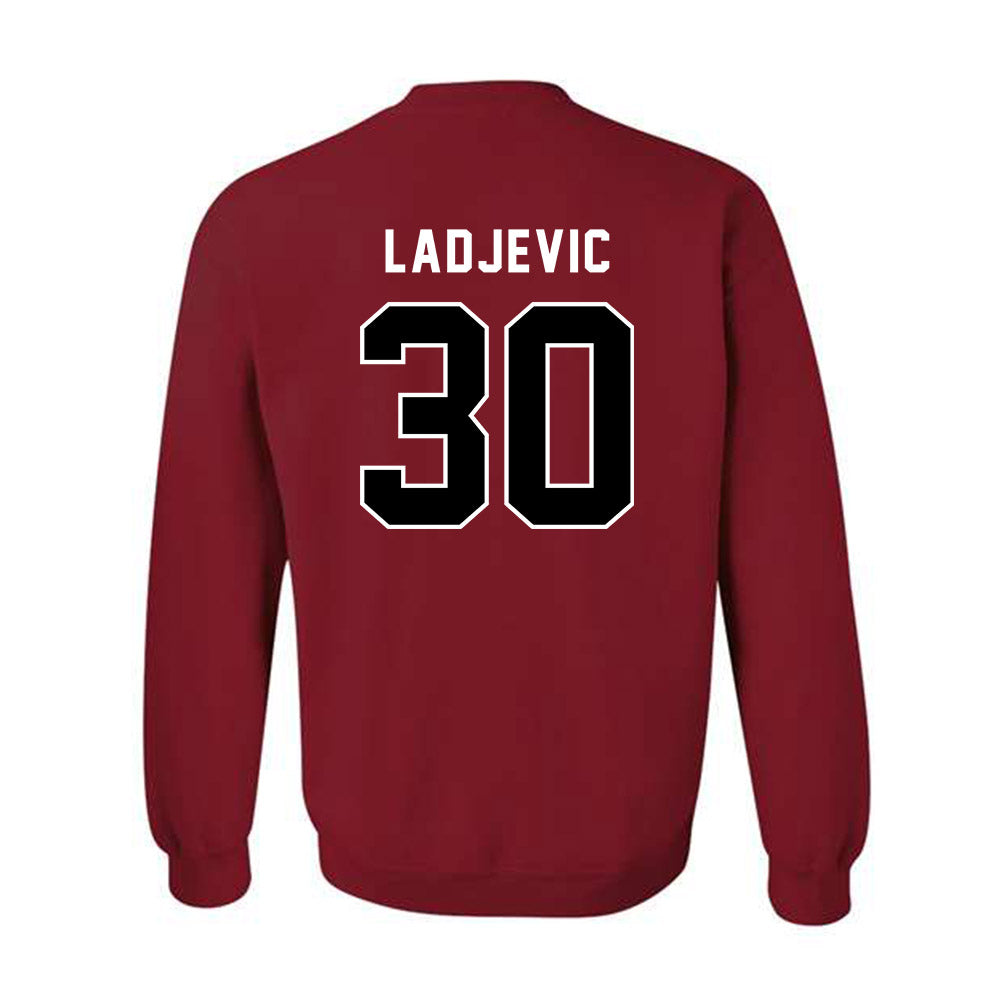SDSU - NCAA Baseball : David Ladjevic - Classic Shersey Crewneck Sweatshirt-1