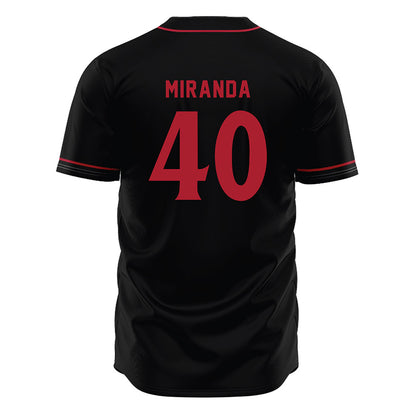 SDSU - NCAA Baseball : Evan Miranda - Black Jersey-1