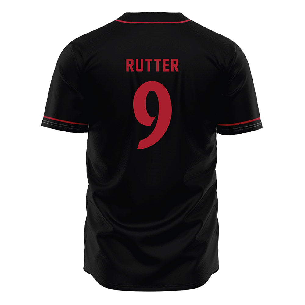 SDSU - NCAA Baseball : Drew Rutter - Black Jersey-1