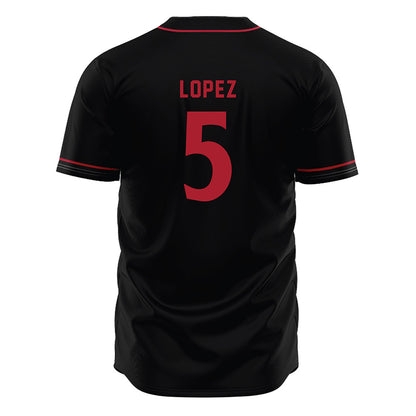 SDSU - NCAA Baseball : Nate Lopez - Black Jersey-1