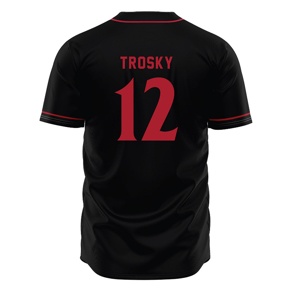 SDSU - NCAA Baseball : Jabin Trosky - Black Jersey-1