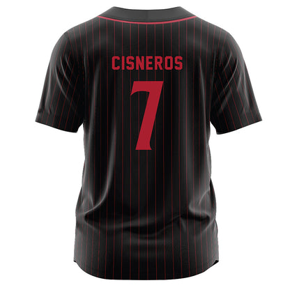 SDSU - NCAA Softball : Kiara Cisneros - Black Jersey-1