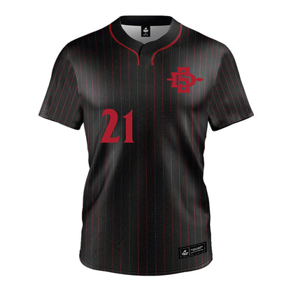 SDSU - NCAA Softball : Jayleen Hernandez - Black Jersey-0