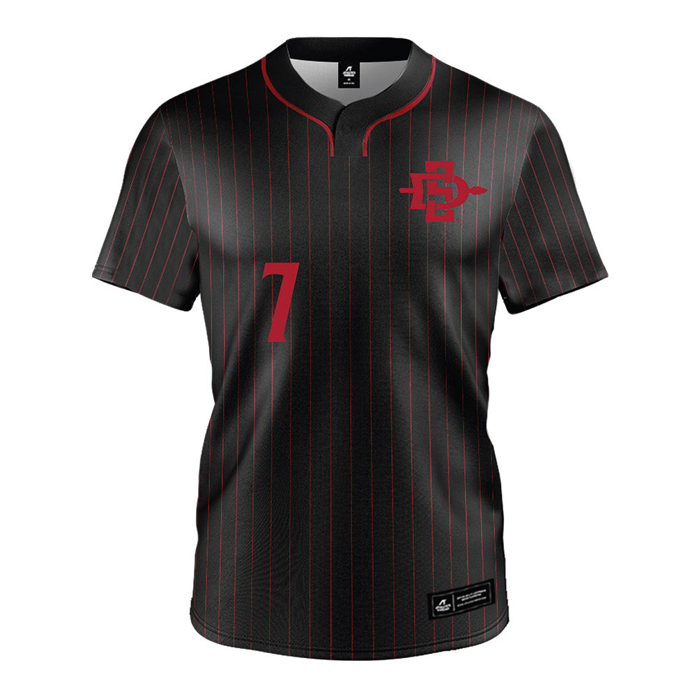 SDSU - NCAA Softball : Kiara Cisneros - Black Jersey-0
