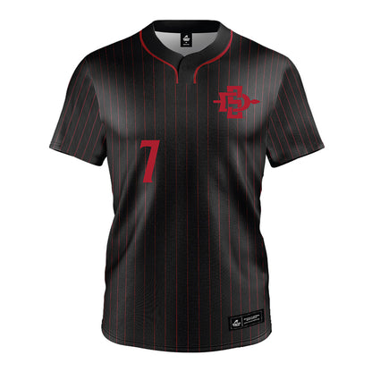 SDSU - NCAA Softball : Kiara Cisneros - Black Jersey-0