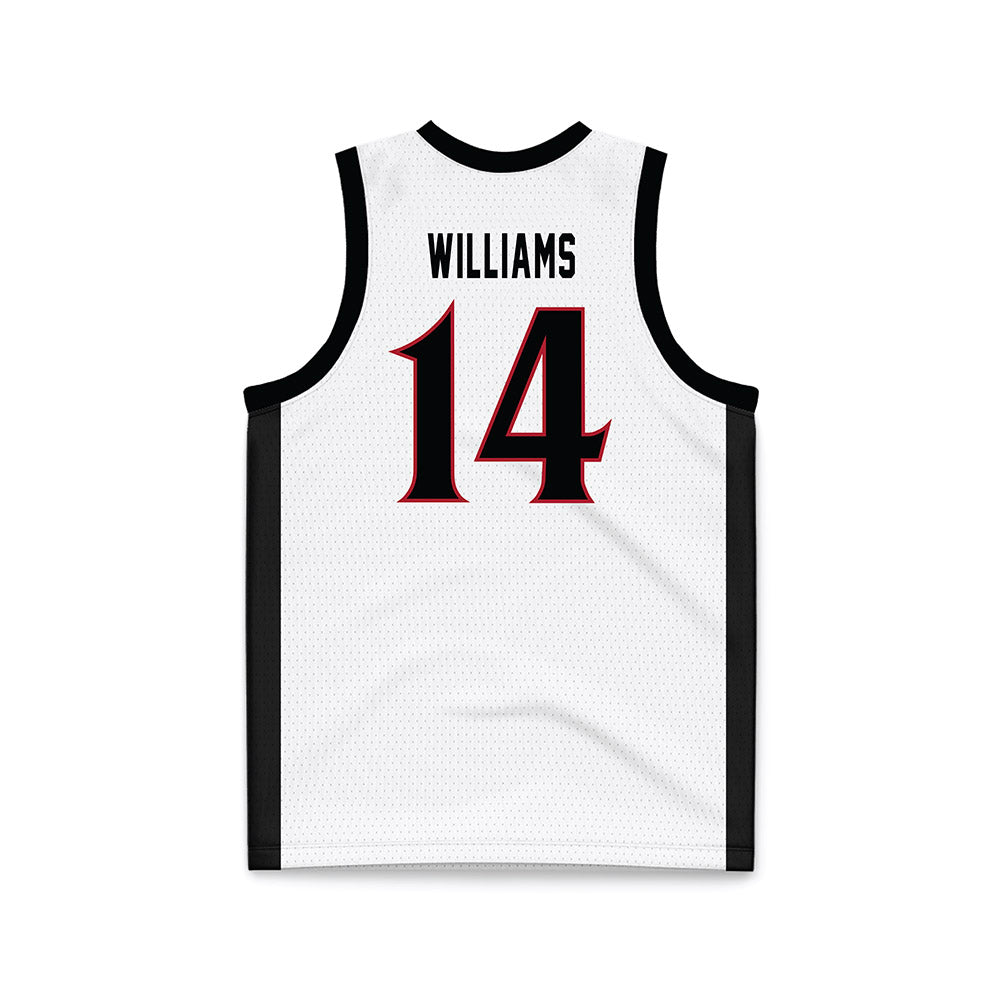 SDSU - NCAA Women's Basketball : Nala Williams - White Basketball Jersey-1