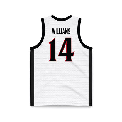 SDSU - NCAA Women's Basketball : Nala Williams - White Basketball Jersey-1