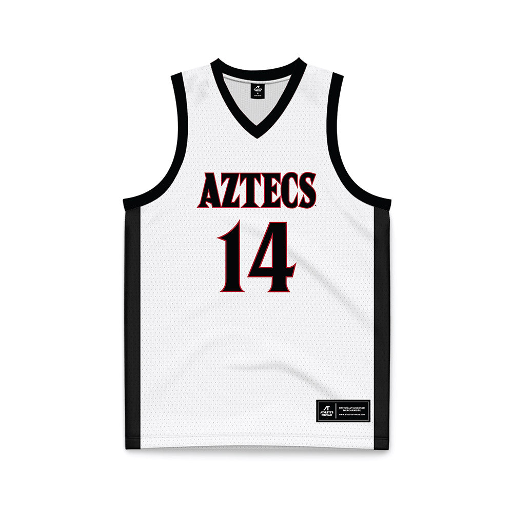 SDSU - NCAA Women's Basketball : Nala Williams - White Basketball Jersey-0