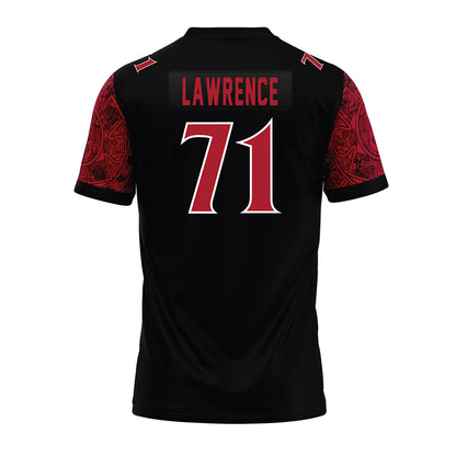 SDSU - NCAA Football : Evan Lawrence - Black Premium Football Jersey-1