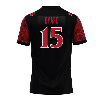 SDSU - NCAA Football : Oberhiri Eyafe - Black Premium Football Jersey-1