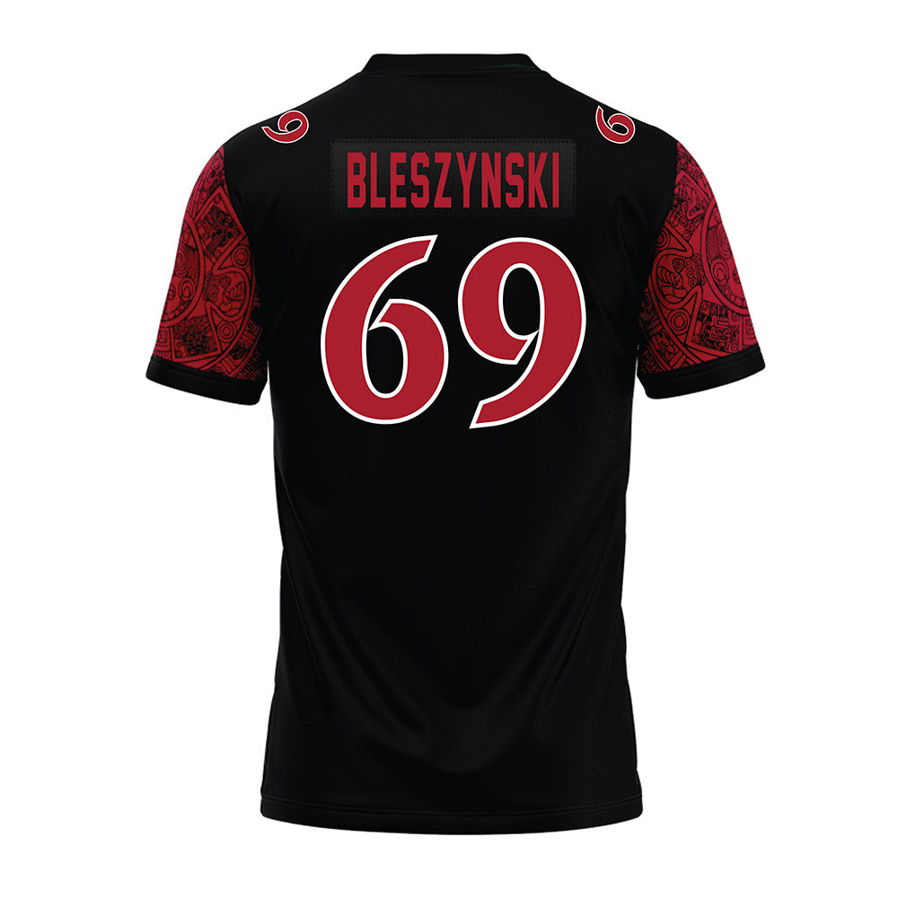 SDSU - NCAA Football : Alex Bleszynski - Black Premium Football Jersey-1