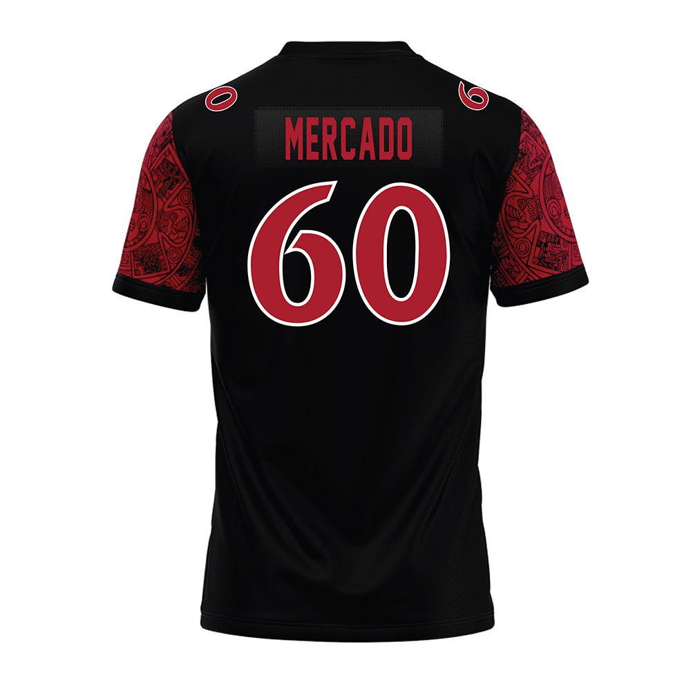 SDSU - NCAA Football : Matthew Mercado - Black Premium Football Jersey-1