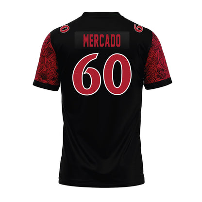 SDSU - NCAA Football : Matthew Mercado - Black Premium Football Jersey-1