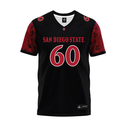 SDSU - NCAA Football : Matthew Mercado - Black Premium Football Jersey-0